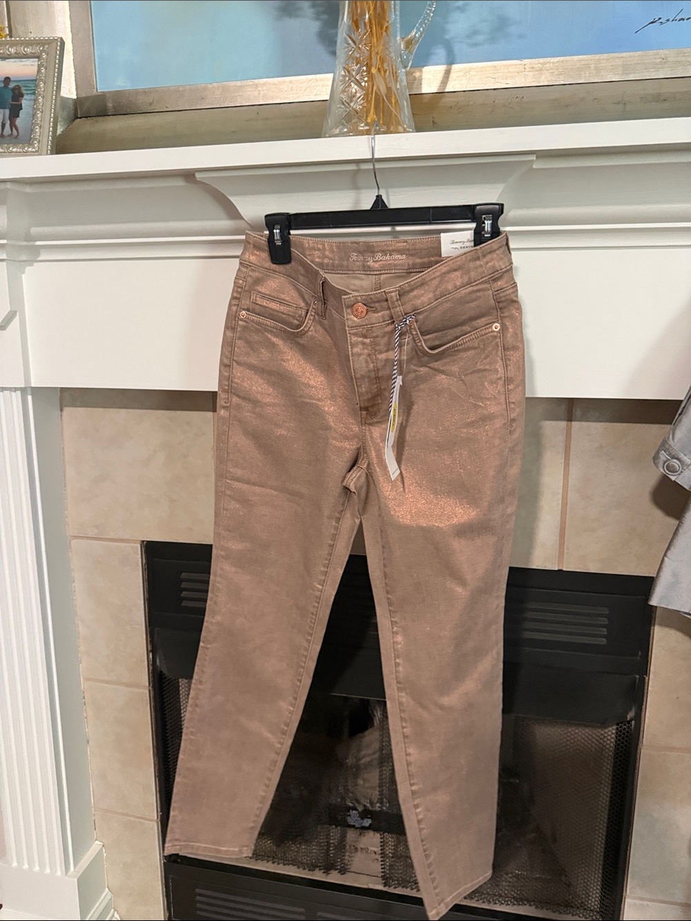 Tommy Bahama Copper Metallic Copper Jeans